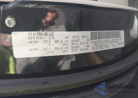 2019 Chrysler Pacifica Touring L z USA, uszkodzony, nr VIN 2C4RC1BG0KR616188